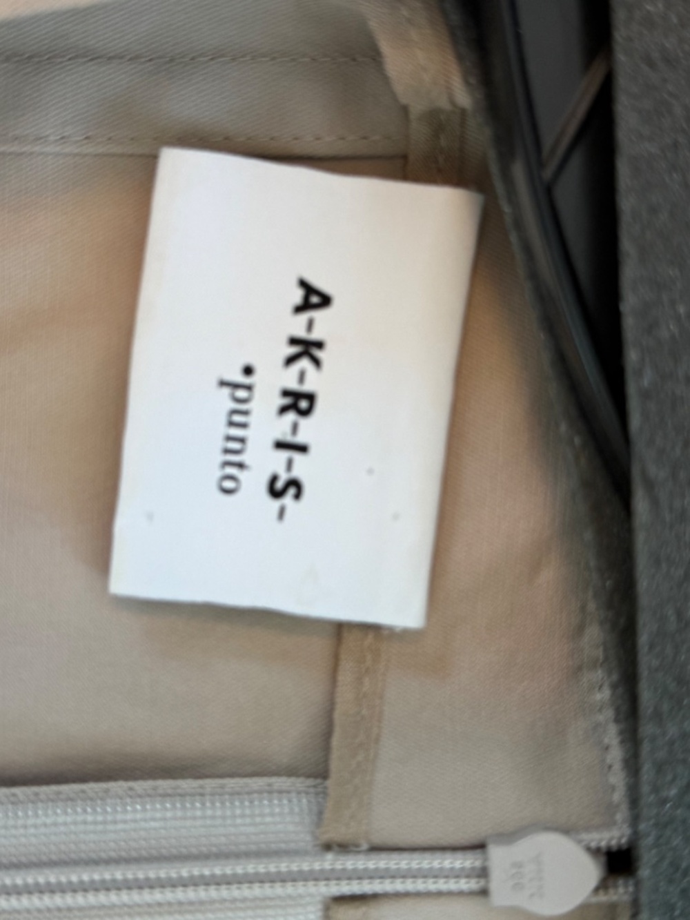 Akris Punto Khaki/Orange Cotton Colorblock Belted Midi Dress Size 4 - Picture 4 of 8